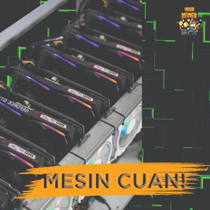 Crypto Rig Mining GTX 1660 Super/Ti 2060 Bitcoin Eth Mesin Mining