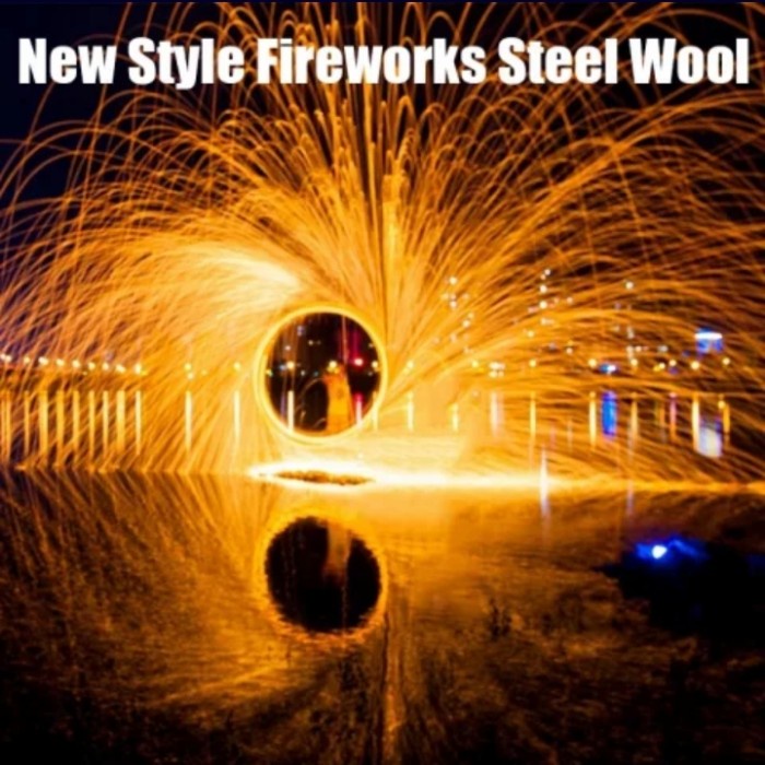 Steel Wool Grid 00/Steel Wool Poles Kaca/Steel Wool Fotografi