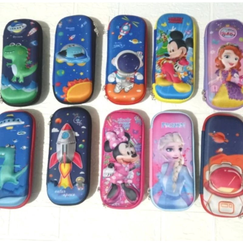 

KAN Tempat Pensil Anak Motif 3D Kotak Pensil Kartun