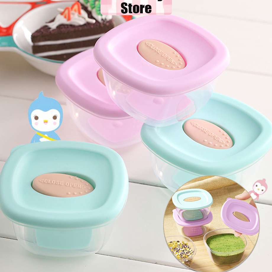 Tempat Minum Anak Premium TUPPERWARE original ¯Halo Baby Store  4pcs penyimpanan mpasi bayi/Wadah Mp