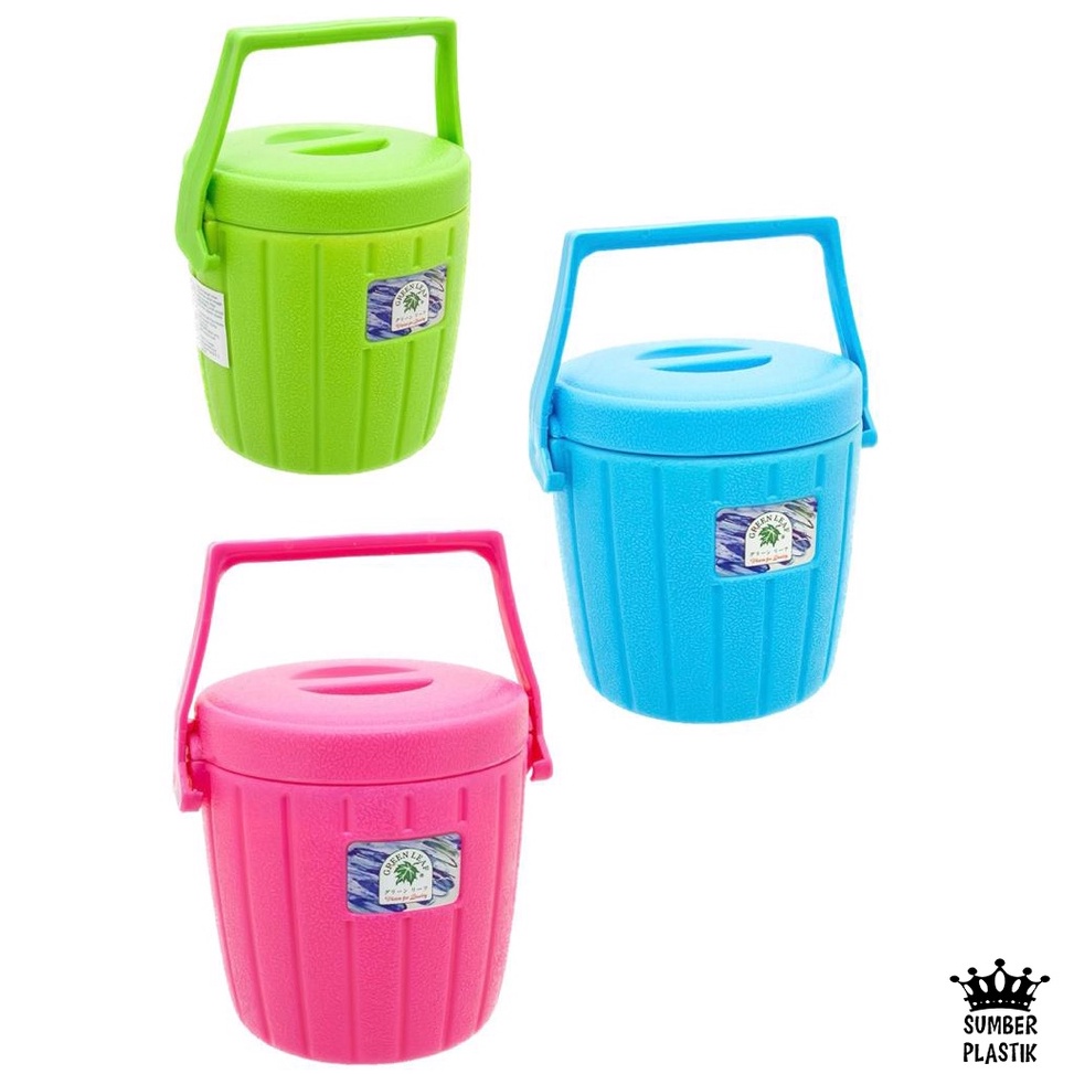 Go Green Leaf 1220 Rantang Tunggal THERMOS /Termos nasi/Termos ES Batu 1,3 Liter ❋ ❂