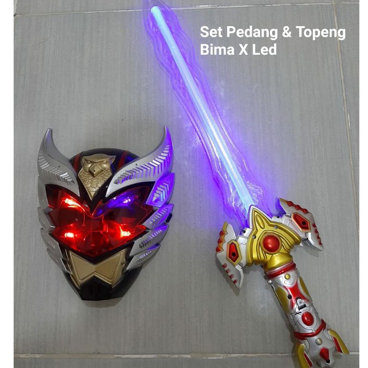 CL Mainan Set Topeng Dan Pedang Bima X - Mainan Topeng Pedang Bima X ✼ ★★