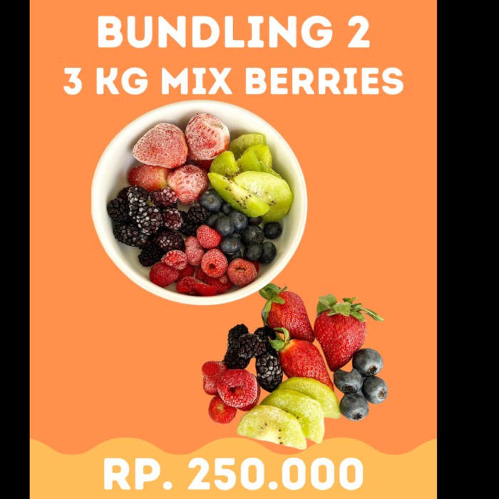 

X Berries Frozen 3 Kg Bundling Paage 2