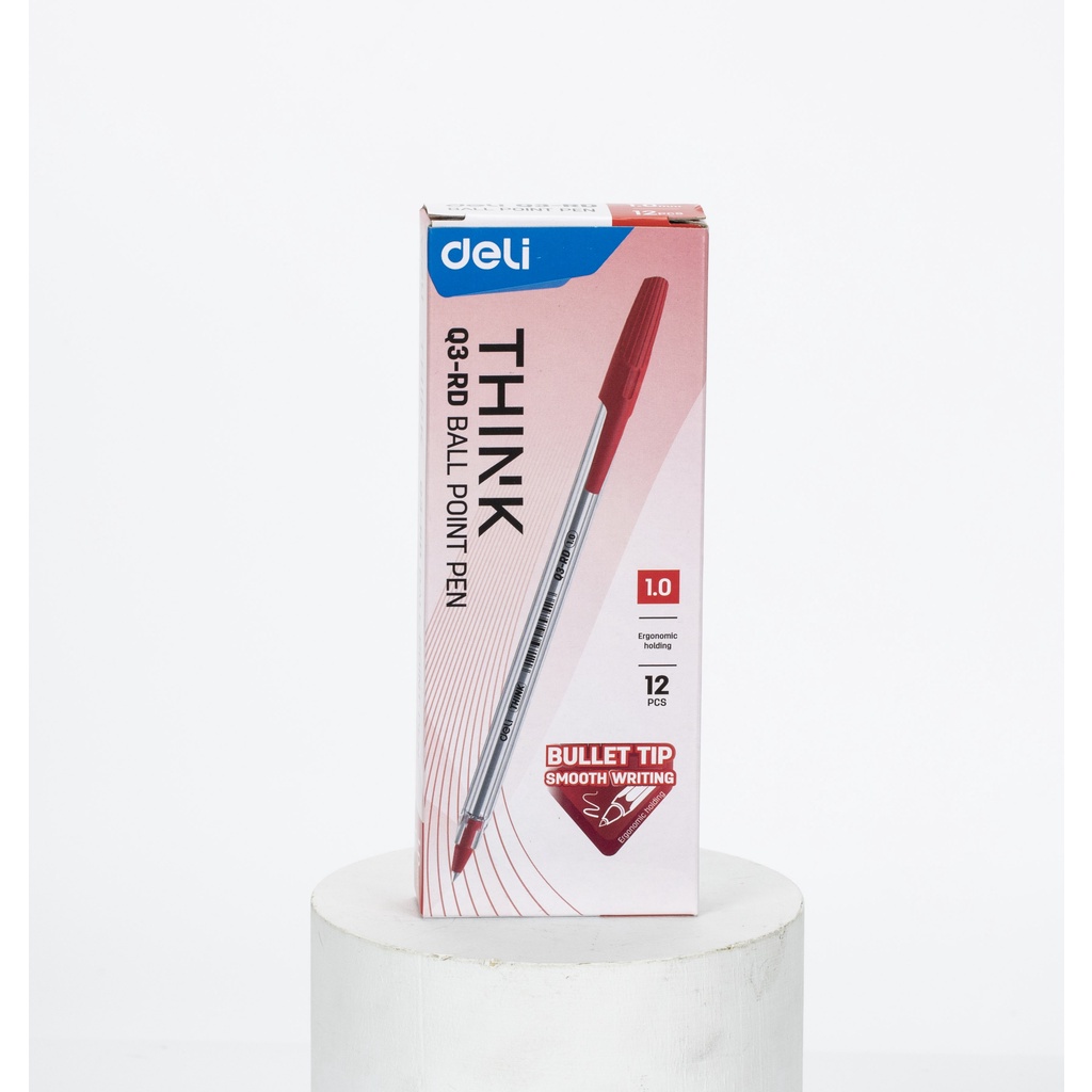 

YNW DELI BALLP PEN / PULPEN BOLPOIN 1.0 MM ISI 12 PCS PENULISAN HALUS EQ3 J18