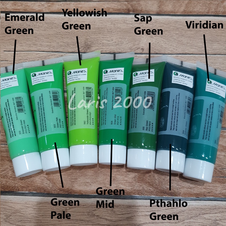 

K7Z MARIES CAT AKRILIK / ACRYLIC COLOR PAINT CAT LUKIS KANVAS MARIES 30ML GA7