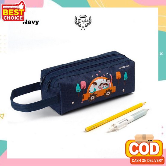 

2 In1 Pencil Tempat Pensil Anak Aesthetic Transparan Serbaguna Kotak Tepak Pensil Murah Perempuan Karakter Pencil Case Bts Laki Laki Kain Tempat Pensil Lucu Besar Tempat Pensil Kotak Pensil Multifungsi Softcase Sbj-01 Pencil Case - Navy
