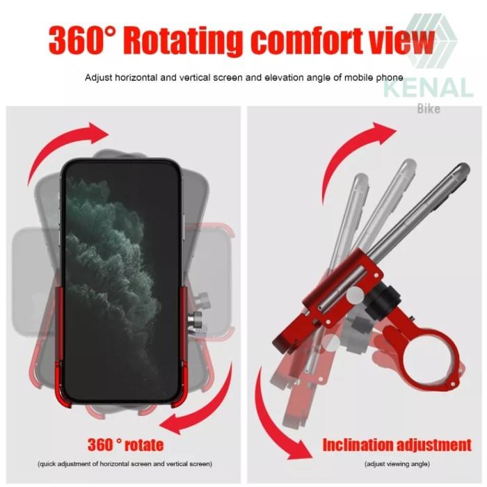 Gub P30 Holder Hp Holder Handphone Stang Sepeda Stang Motor