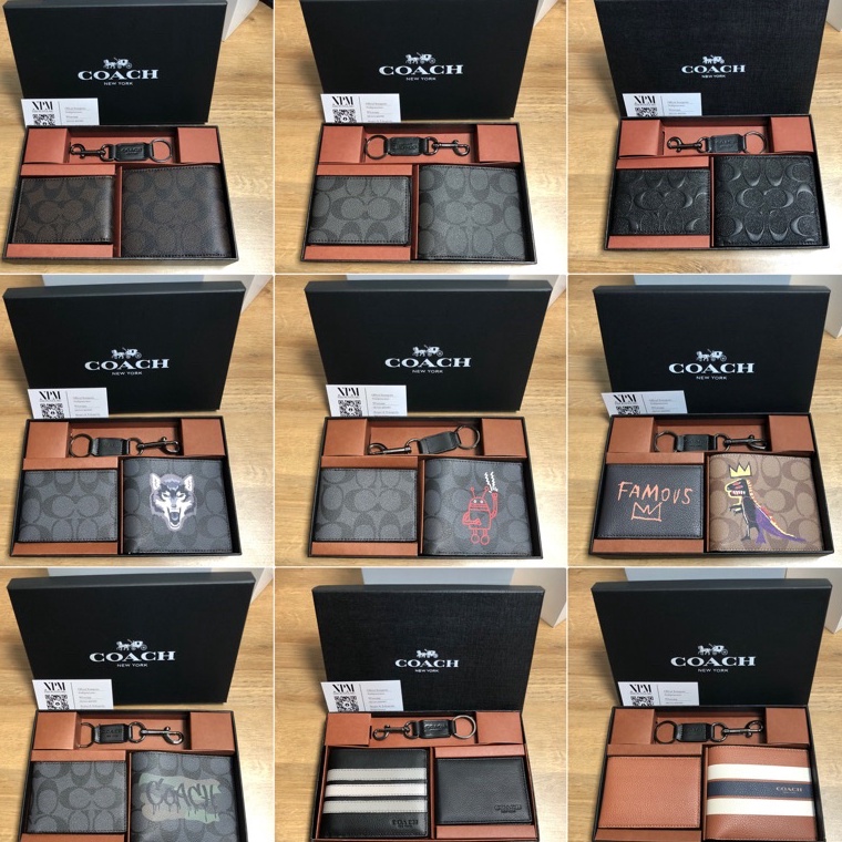 Rekomendasi (BEST GIFT EVER ) Dompet Coach Wallet Men CardHolder Keychain