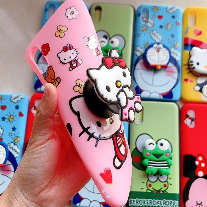 Sale SOFT CASE KARAKTER/KARTUN + POP SOCKET OPPO A16E / A16K / A16 / A15 / A15S / A7 / A5S / A12 / A