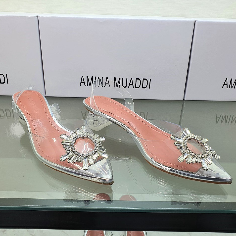 Discount9.9 Amina Muaddi 757 - SNR Heels 4,5cm 693➜