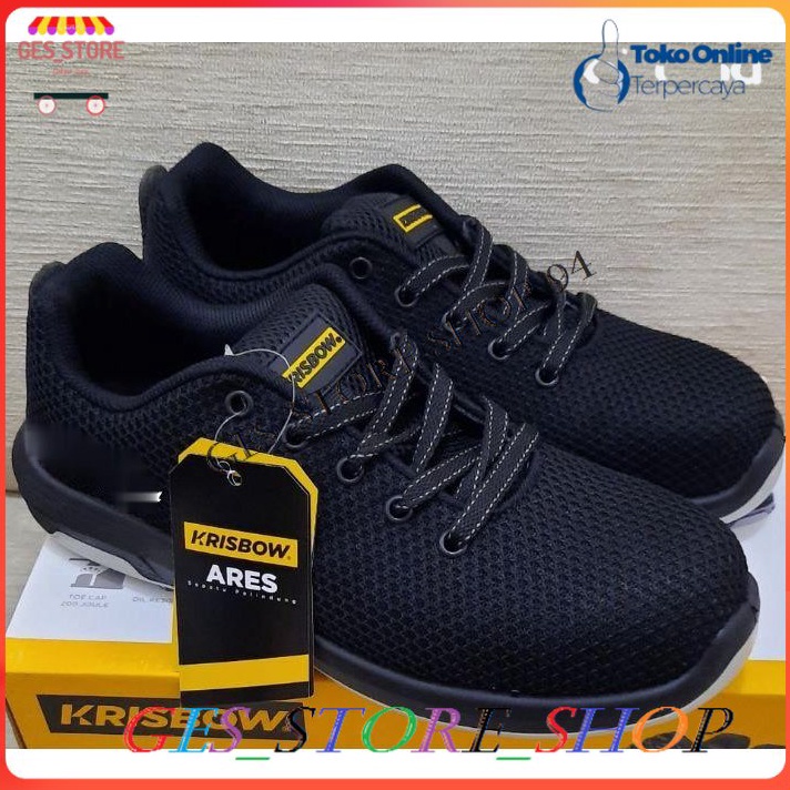 Terbaru_Sepatu Safety Krisbow ARES ||Safety Shoes Krisbow ARES || Sepatu Safety Krisbow ARES sporty
