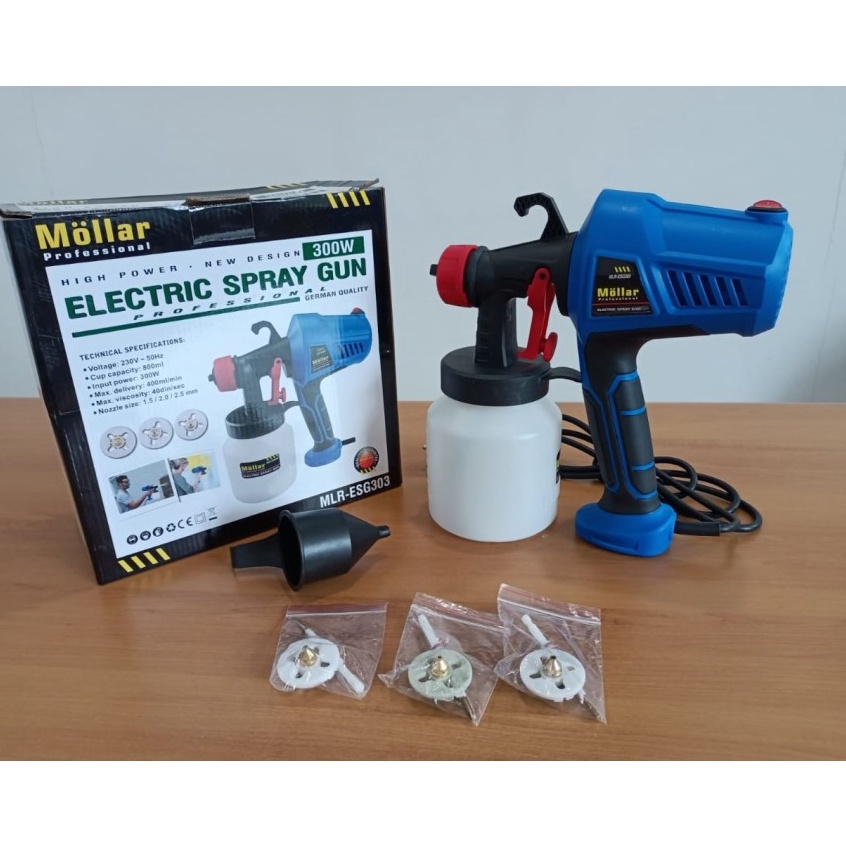 LFQS8719  ✓ MOLLAR ESG303 new upgrade ESG300 spray gun elektrik cat semprot sprayer listrik