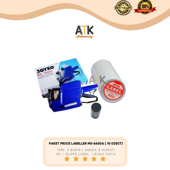 

Terbaru Paket Alat Mesin Label 2 Baris Labeller Joyko Mx 6600A