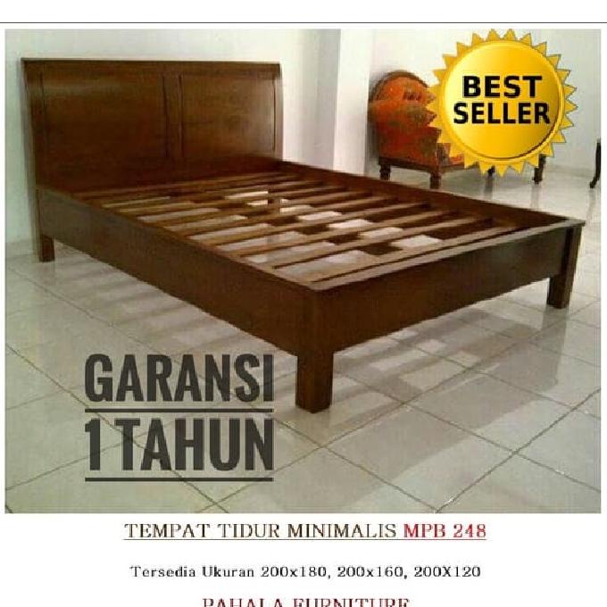 Promo Tempat Tidur Minimalis Jati Mpb 248 (Dipan Minimalis, Ranjang Jati) Bestq