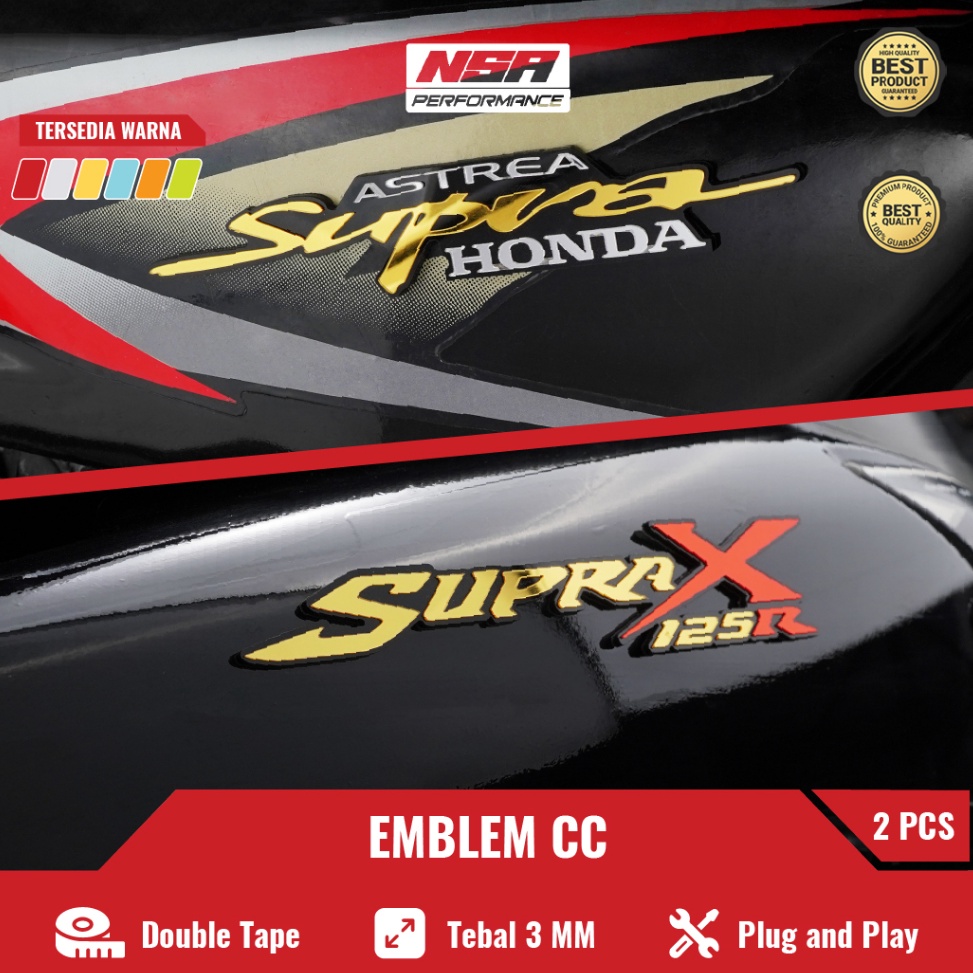 Harga murah EMBLEM MOTOR SUPRA X 125 SUPRA OLD SUPRA HONDA EMBLEM DASI SUPRA STIKER MOTOR EMBLEM MOT