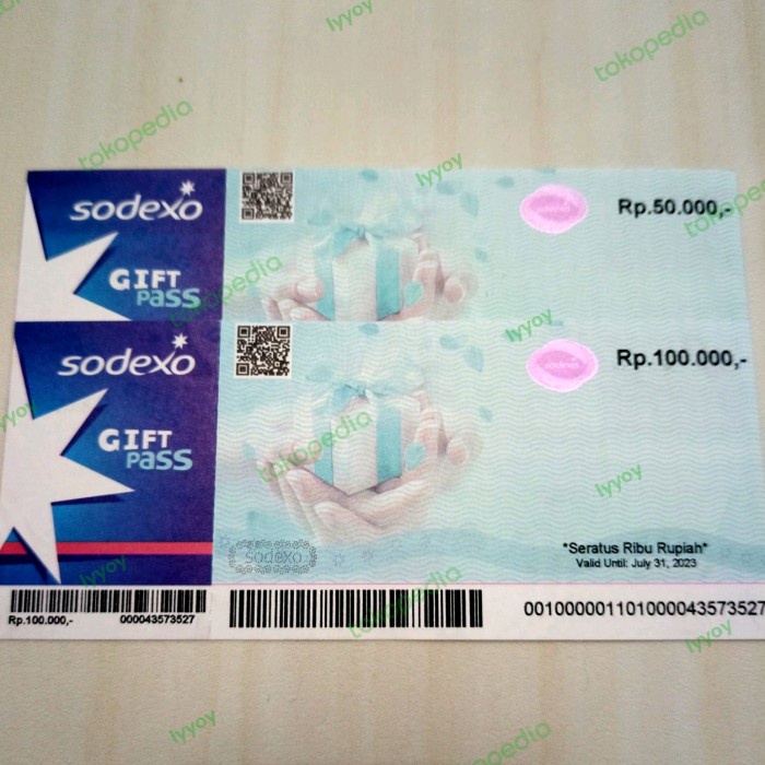 Voucher Sodexo Murah 50K