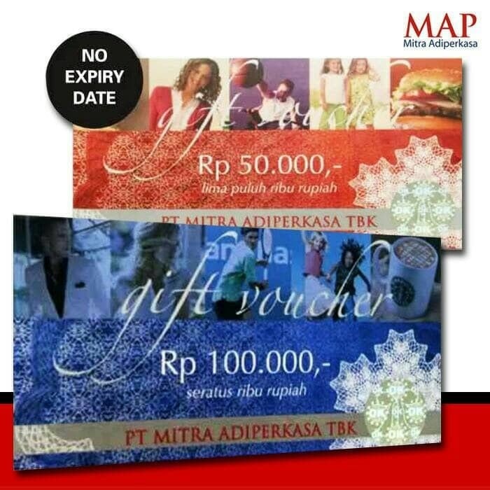 Voucher Map Mitra Adi Perkasa Voucher ( 100 K / 50 K) Murah