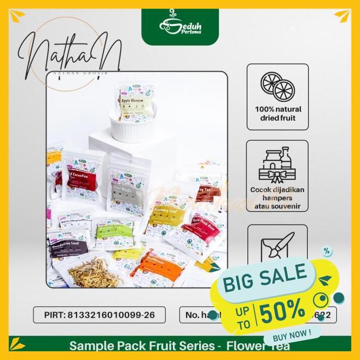

FRUIT SERIES - SAMPLE PACK FLOWER TEA & TISANE KEMASAN EKONOMIS TERMURAH !!