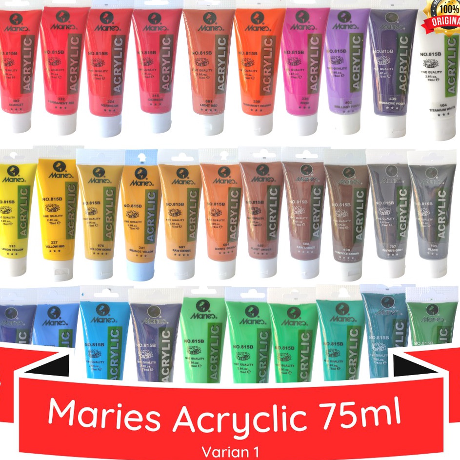 

Harga Murah Maries Acrylic Colour 75ml / Cat Akrilik Maries 75 ml