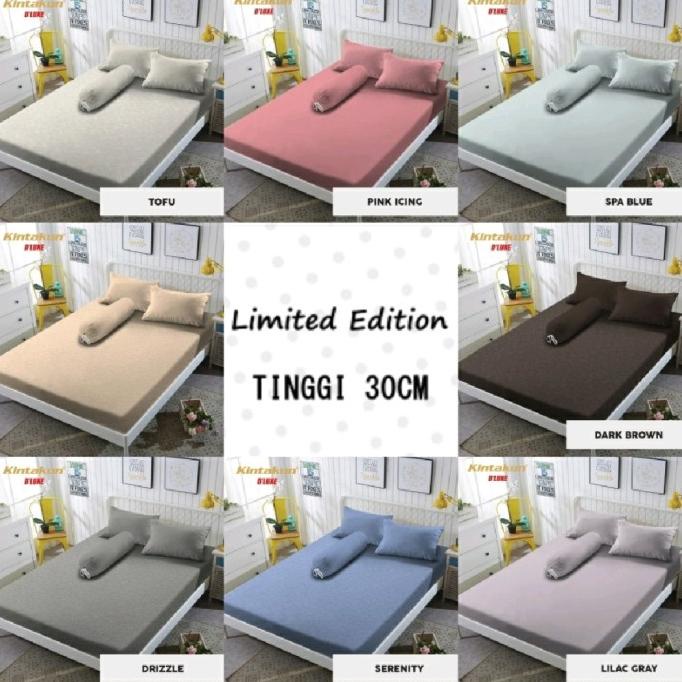8.8 Kintakun Sprei King 180X200 Polos Embos Korea Tinggi 30 Cm No 1 Seprei