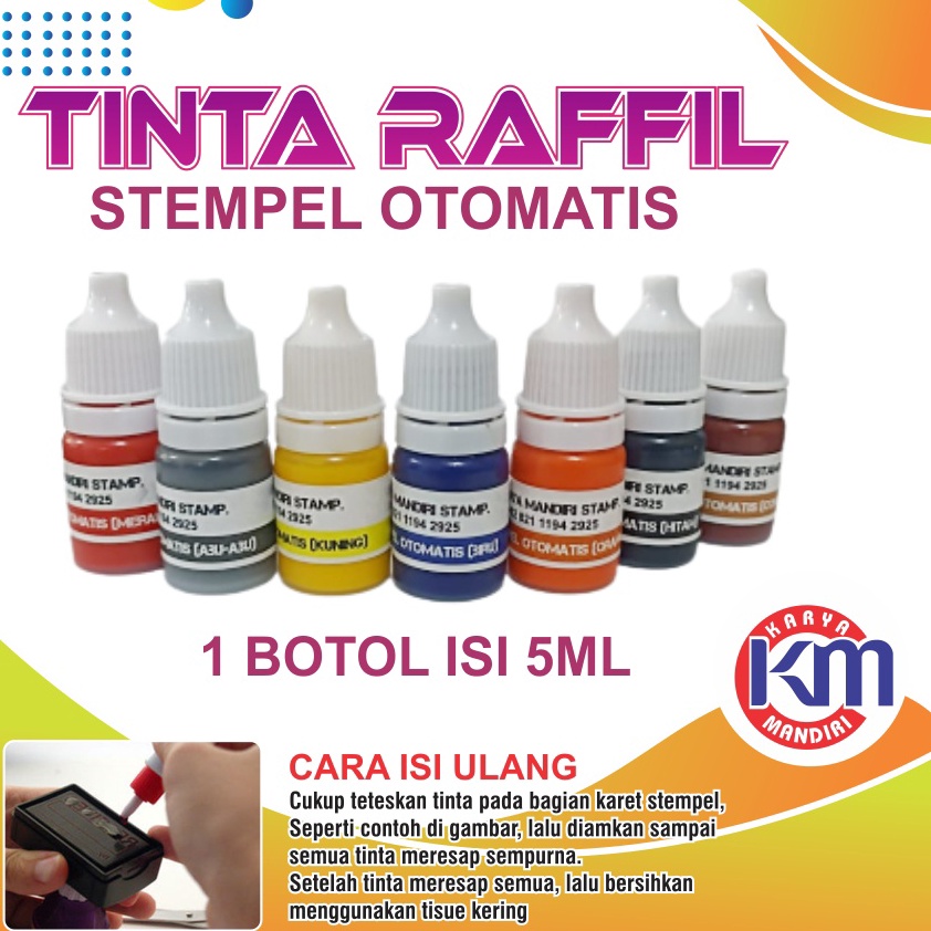 

HDHD2824 TERMURAH tinta stempel otomatis 5ml varian warna terlengkap