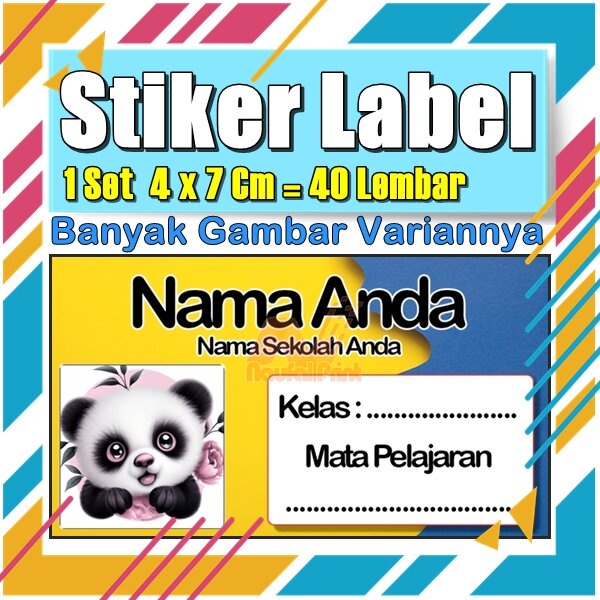 

Stiker Label Nama Buku Pelajaran Anak Karakter Hewan Lucu Cute Murah Sticker Kecil Banyak 20 Lembar Anime Vol-6