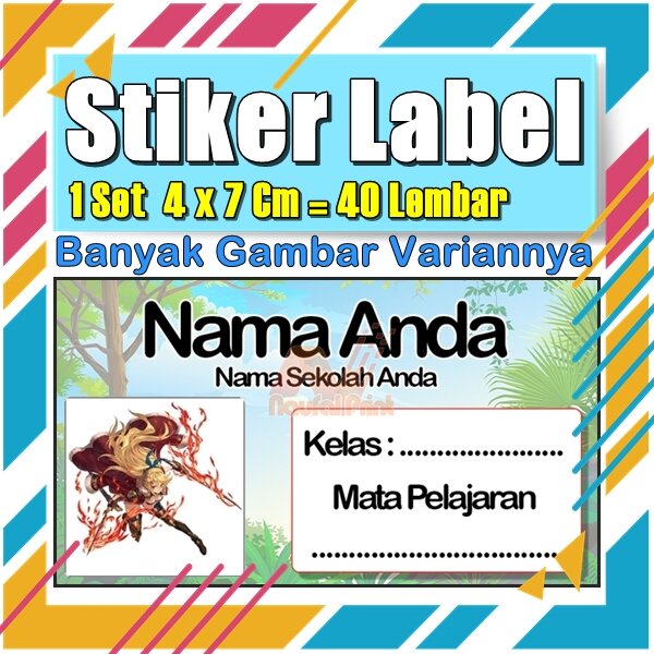 

Stiker Label Nama Buku Pelajaran Anak Karakter Hewan Lucu Cute Murah Sticker Kecil Banyak 20 Lembar Anime Vol-43