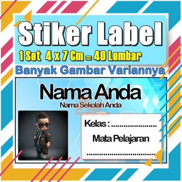 

Stiker Label Nama Buku Pelajaran Anak Karakter Hewan Lucu Cute Murah Sticker Kecil Banyak 20 Lembar Anime Vol-60