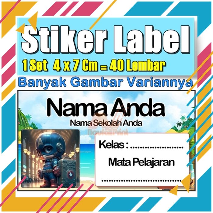 

Stiker Label Nama Buku Pelajaran Anak Karakter Hewan Lucu Cute Murah Sticker Kecil Banyak 20 Lembar Anime Vol-304