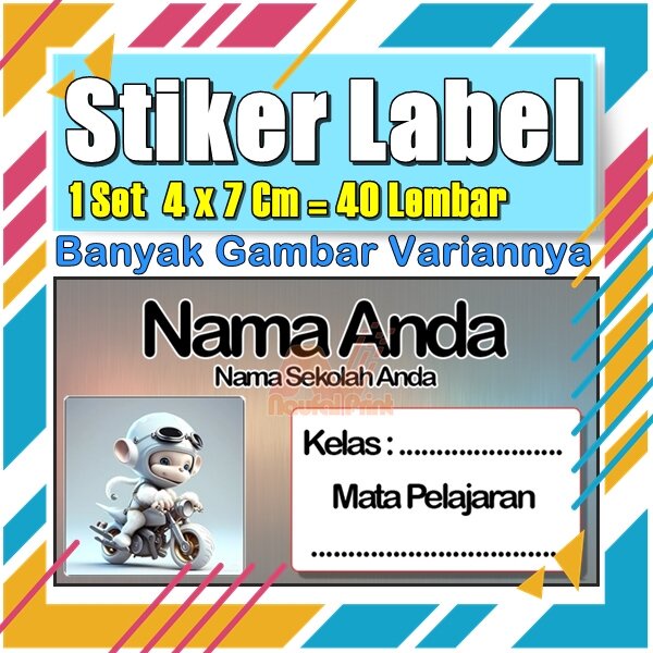 

Stiker Label Nama Buku Pelajaran Anak Karakter Hewan Lucu Cute Murah Sticker Kecil Banyak 20 Lembar Anime Vol-349