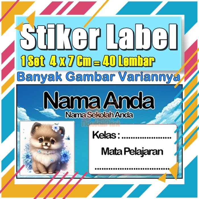 

Stiker Label Nama Buku Pelajaran Anak Karakter Hewan Lucu Cute Murah Sticker Kecil Banyak 20 Lembar Anime Vol-379