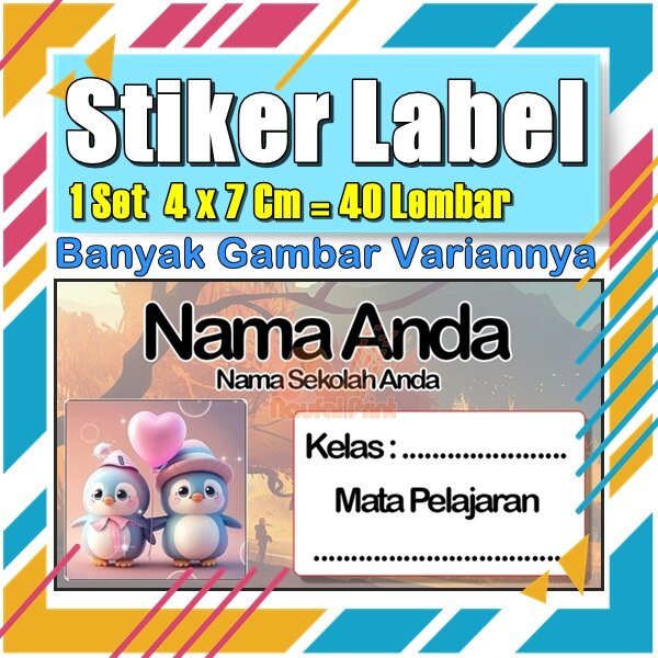 

Stiker Label Nama Buku Pelajaran Anak Karakter Hewan Lucu Cute Murah Sticker Kecil Banyak 20 Lembar Anime Vol-404