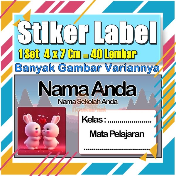 

Stiker Label Nama Buku Pelajaran Anak Karakter Hewan Lucu Cute Murah Sticker Kecil Banyak 20 Lembar Anime Vol-413