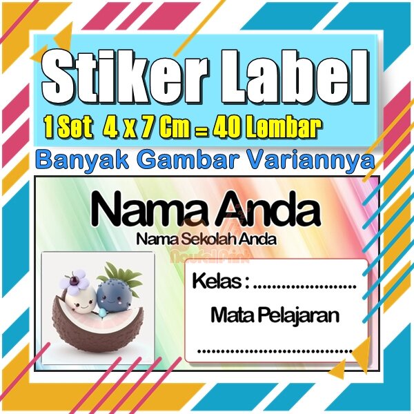 

Stiker Label Nama Buku Pelajaran Anak Karakter Hewan Lucu Cute Murah Sticker Kecil Banyak 20 Lembar Anime Vol-471