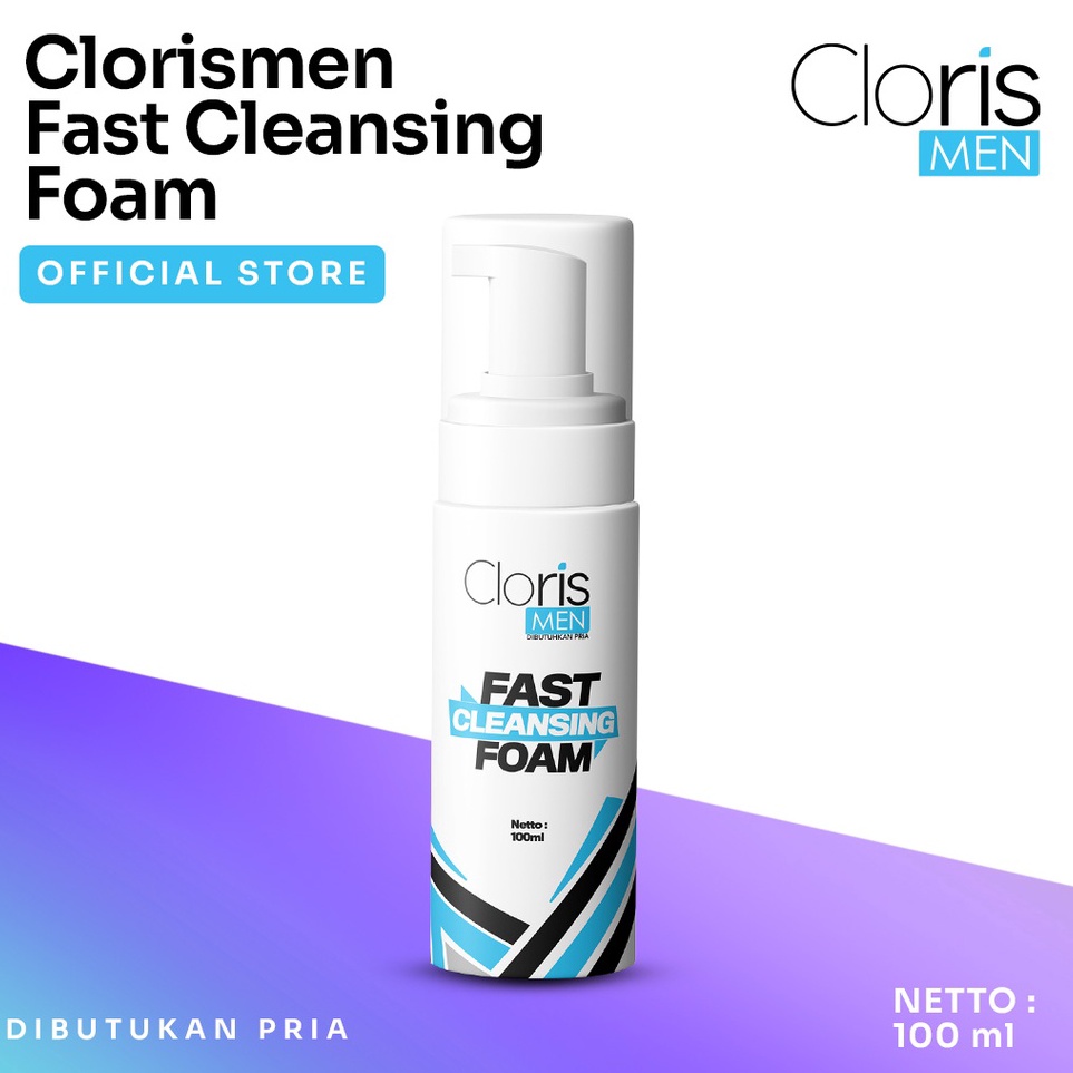 Sale Clorismen Fast Cleansing Foam - Sabun Cuci Muka Pria Atasi Kulit Berminyak ➯⁂✯