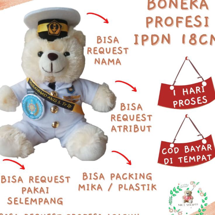 ➾ Boneka IPDN 18cm ✸ ➜