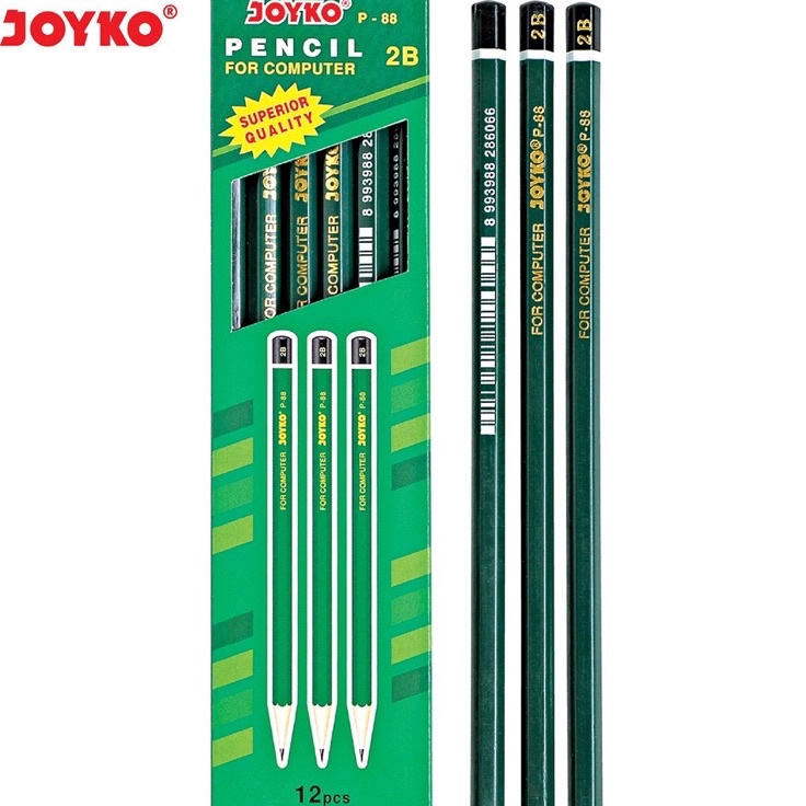 

WGKQ8819 【MEGA SALE】 PERLUSIN Pensil 2B Joyko Pencil P-88 isi 12pcs