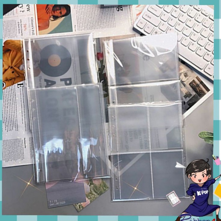 

ZMSL1534 Terlaris ( 10 lembar ) A5 Sleeve Clear Tebal DOUBLE SIDE 6 Ring Photocard