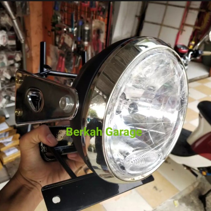 Lampu Depan Rx-King 2008 Bulat Plus Breket Full Set