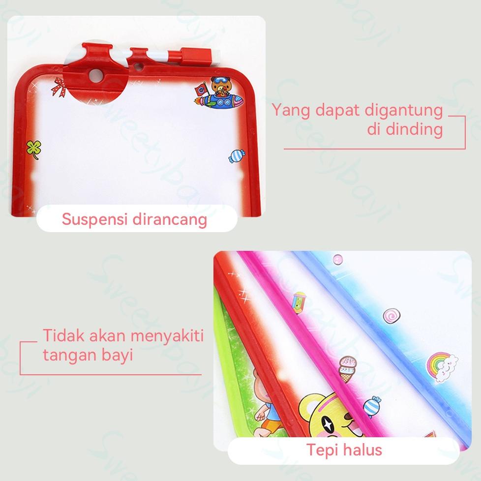 

Murah Sweetybayi Papan Tulis Anak Whiteboard Colurful White Board White Free Spidol Penghapus Nyp