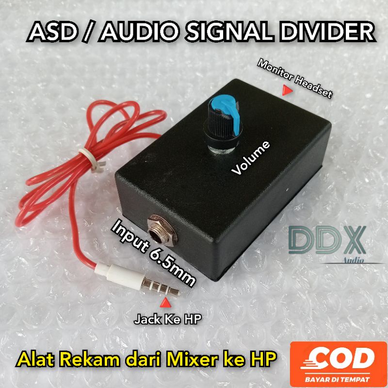 ALAT REKAM DARI MIXER KE HP INPUT 6.5mm / ASD (AUDIO SIGNAL DIVIDER)/ FILTER RECORDING / input AKAI 