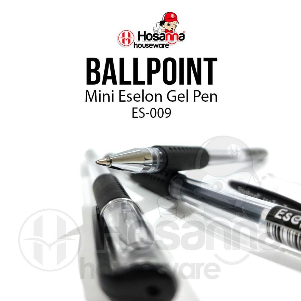 

Terbatas 12Pcs Pulpen Gel Mini Eselon / Ballpoint Gel Es-009 Hitam Vyp