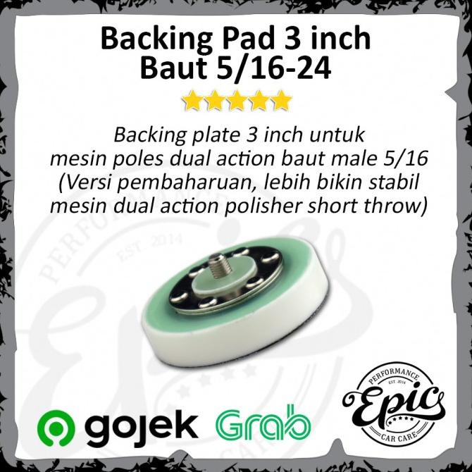 Backing Pad Backing Plate Mesin Poles Dual Action Polisher 3 inch