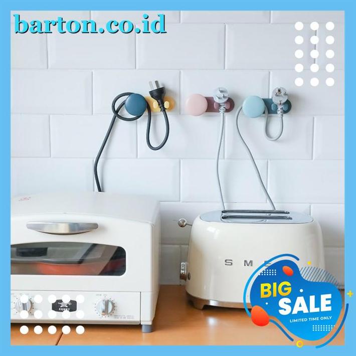

GANTUNGAN KEPALA COLOKAN KABEL ORGANIZER PLUG SOCKET HOLDER HOOK DISKON GEDE !!