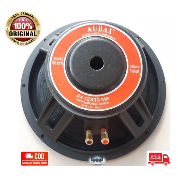 AUDAX Speaker 12 Inch Daya 500 Watt AX-12330 Full Range ASLI