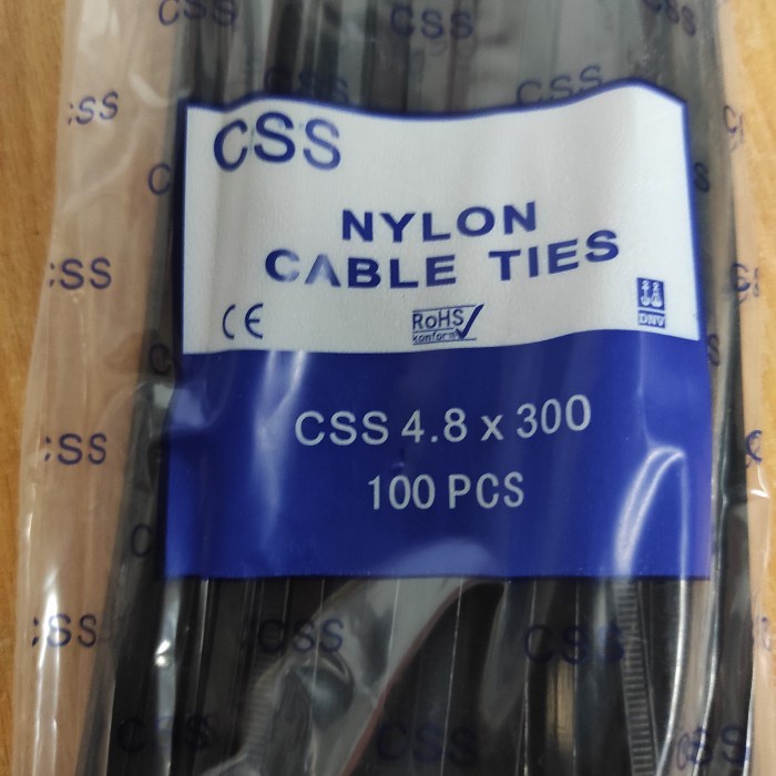 

Terlaris Css Nylon Cable Tie 4.8 X 300 Mm ( 100 Pcs (