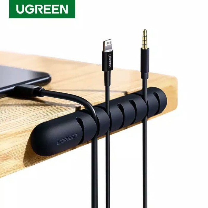 

HRG DISKON UGREEN 7 Slot 2 Pcs Cable Clip Holder Organizer - Klip Kabel 2Pcs