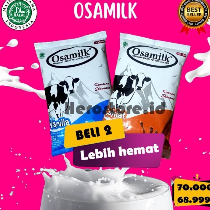 

Ready Stock SUSU OSAMILK ORIGINAL 100% Penggemuk Badan & Penambah Nafsu Makan 500 g