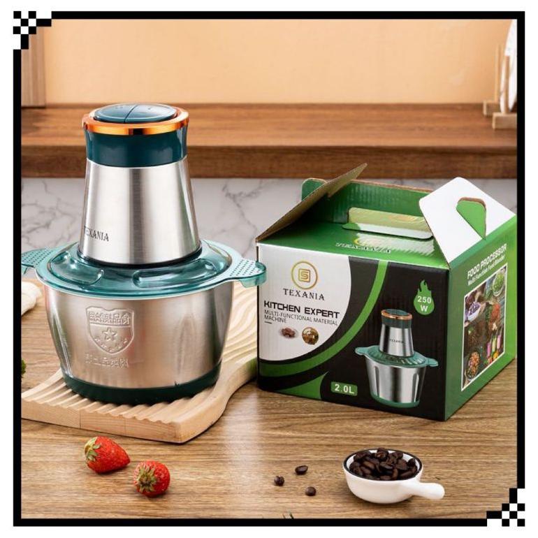 COD TEXANIA Blender penggiling daging chopper meat grinder blender STAINLESSpress 2LBaja tahan ini k