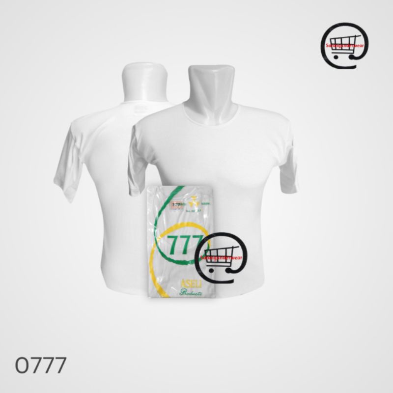 Kaos Dalam Oblong Pria 777 polos oblong JUMBO isi 1pcs